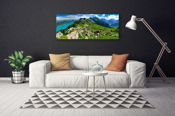 Obraz Canvas Lúka hory príroda príroda 125x50 cm