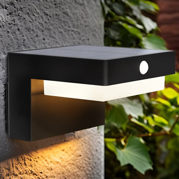 SOLIGHT LED solárne nástenné osvetlenie Palermo, 5W, 400lm, 3000K, USB C