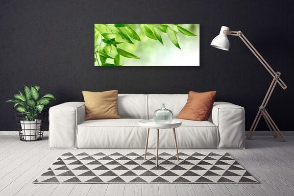 Obraz Canvas Zelené listy príroda 125x50 cm