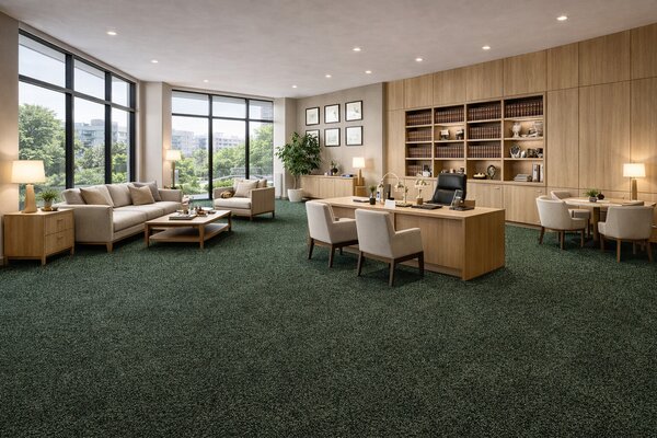 ITC , Koberec metráž Merit new 6781, na mieru, šíře 4m, zelená, ab (mriežka), chodba / predsieň