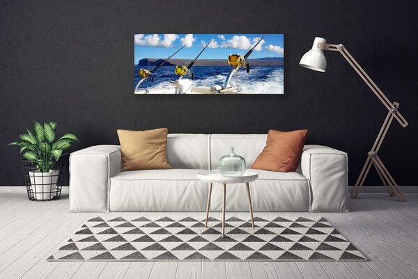 Obraz Canvas Rybárčenie more príroda 125x50 cm