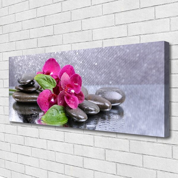 Obraz Canvas Kvet kamene umenie 125x50 cm