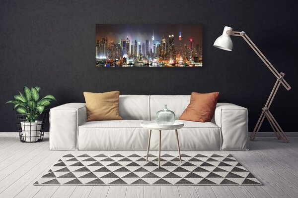Obraz Canvas Mesto mrakodrapy domy 125x50 cm