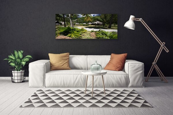 Obraz Canvas Listy palmy stromy príroda 125x50 cm