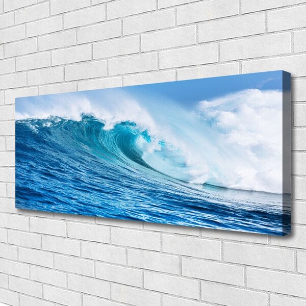 Obraz Canvas Vlny more nebo mraky 125x50 cm