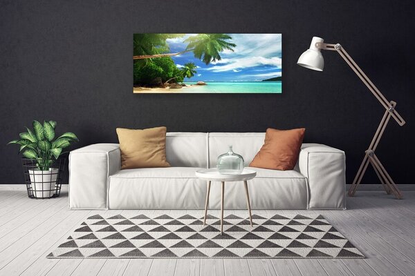 Obraz Canvas Palma pláž more krajina 125x50 cm