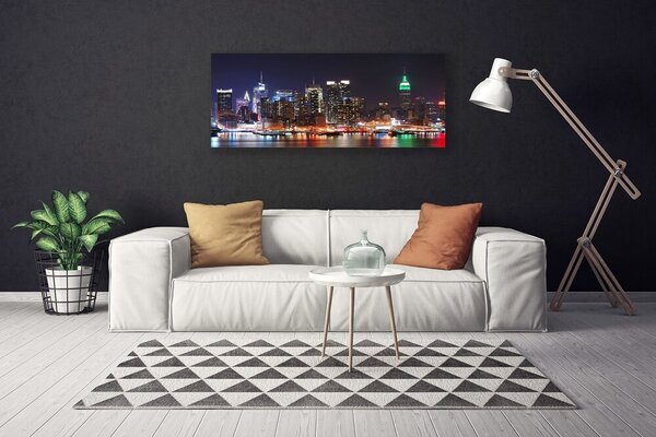 Obraz Canvas Mesto mrakodrapy domy 125x50 cm