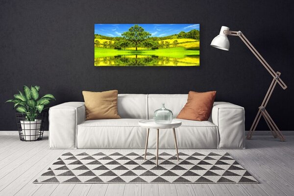 Obraz Canvas Lúka strom príroda 125x50 cm