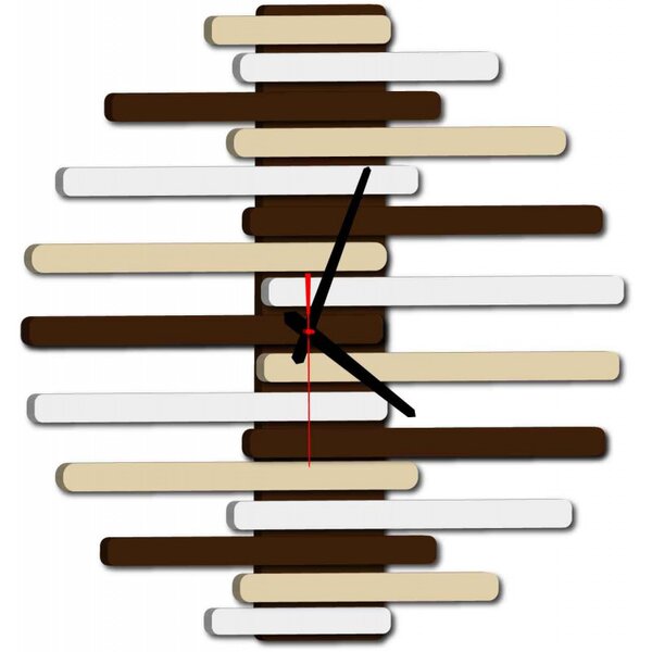 Moderné nástenné hodiny do kancelárie I SENTOP X0057-RAL1015-RAL9010-RAL8017