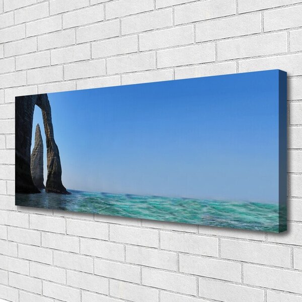 Obraz Canvas Skala more príroda 125x50 cm