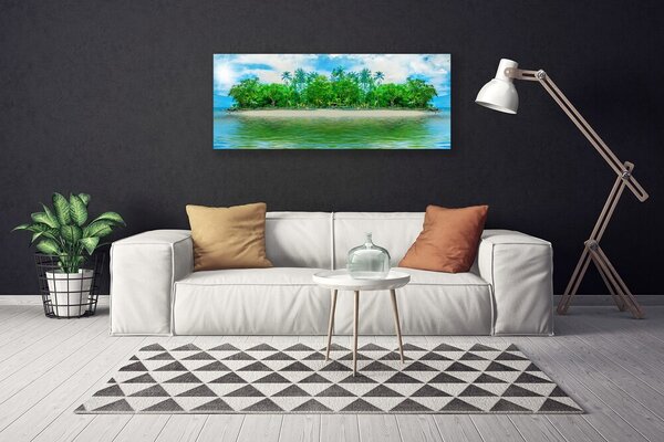 Obraz Canvas More ostrov krajina 125x50 cm