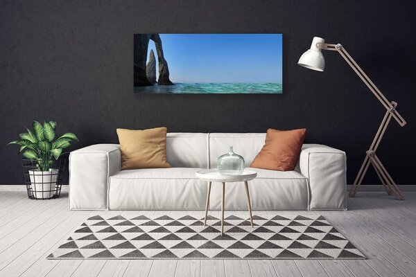 Obraz Canvas Skala more príroda 125x50 cm