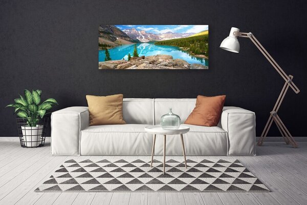 Obraz na plátne Hory jazero príroda 125x50 cm
