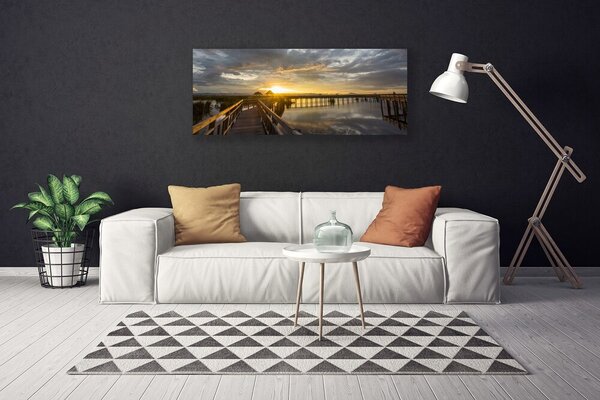 Obraz na plátne Most more architektúra 125x50 cm