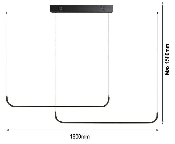 Immax NEO LITE 07222L LED závesné stropné svietidlo PATTINI | 56W integrovaný LED zdroj | 3640lm