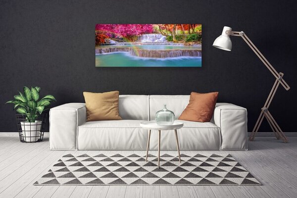 Obraz na plátne Vodopád príroda 125x50 cm