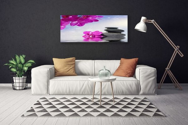 Obraz na plátne Kvety kamene rastlina 125x50 cm