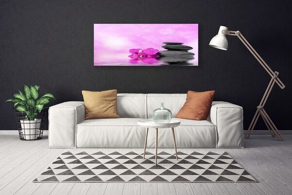 Obraz na plátne Kvet kamene umenie 125x50 cm