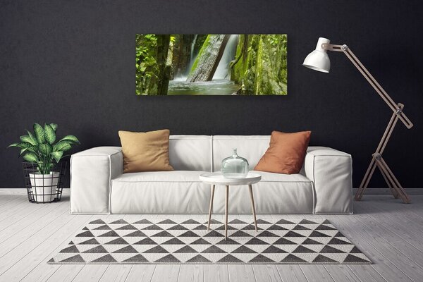 Obraz na plátne Vodopád príroda 125x50 cm