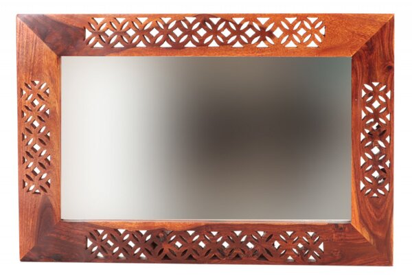 Zrkadlo Mira 60x90 indický masív palisander