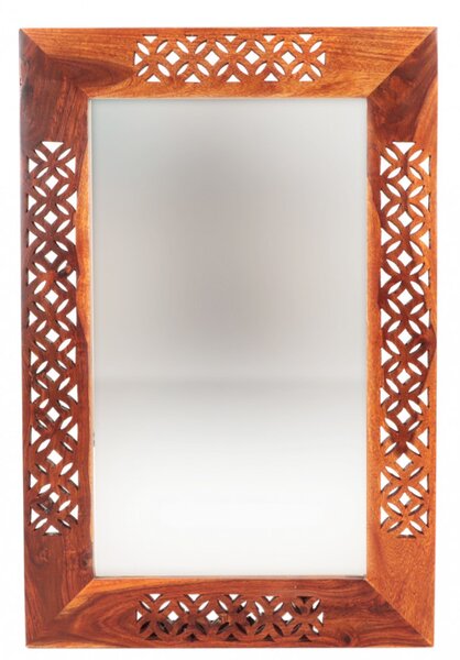 Zrkadlo Mira 60x90 indický masív palisander