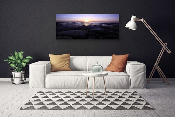 Obraz na plátne Kamene more príroda 125x50 cm