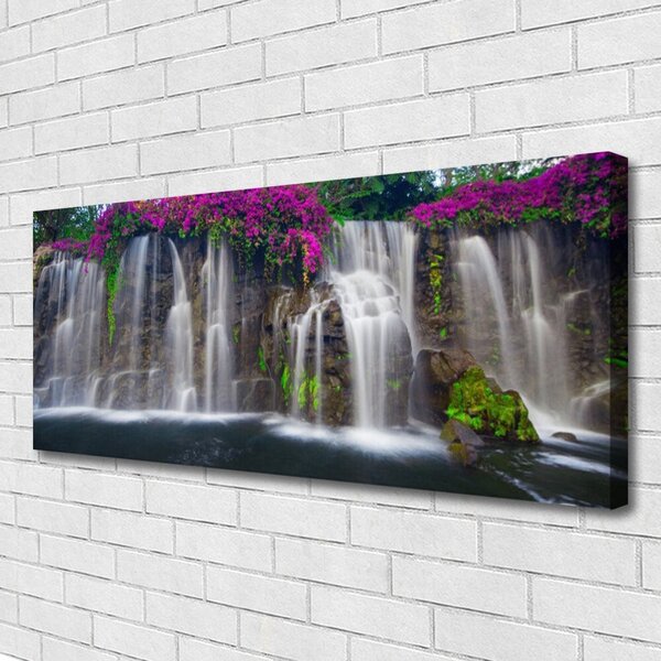 Obraz na plátne Vodopád príroda 125x50 cm