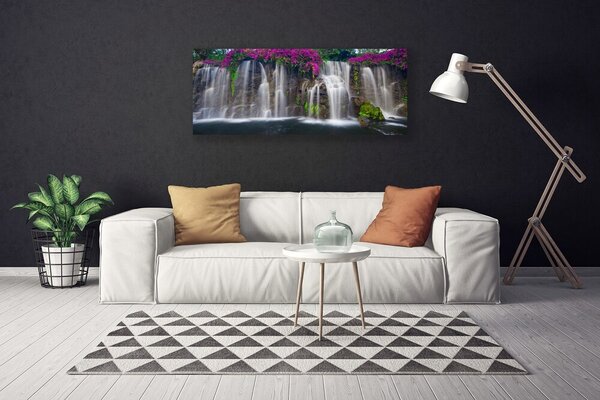 Obraz na plátne Vodopád príroda 125x50 cm