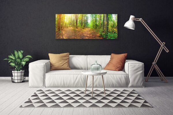 Obraz na plátne Les príroda 125x50 cm