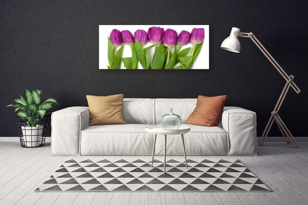 Obraz na plátne Tulipány kvety rastlina 125x50 cm