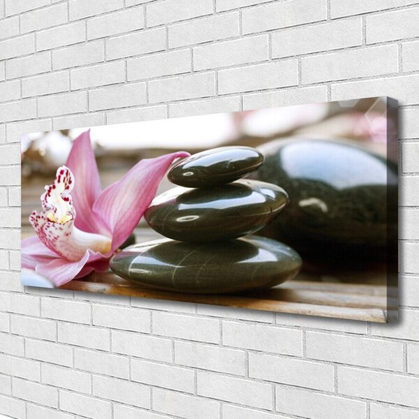 Obraz na plátne Kvet kamene umenie 125x50 cm