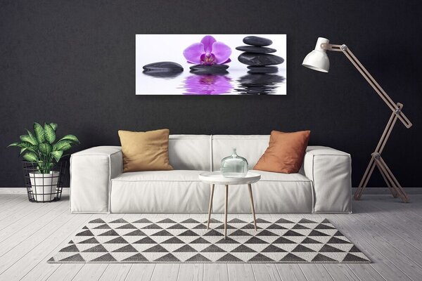 Obraz na plátne Kvet kamene umenie 125x50 cm