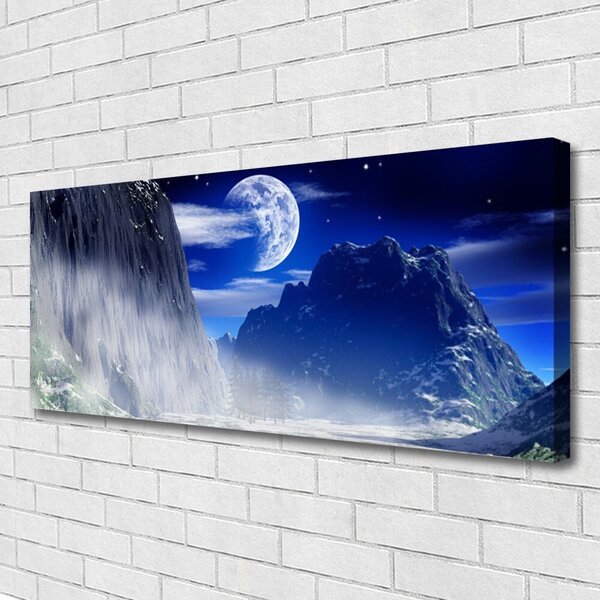 Obraz na plátne Hory noc príroda 125x50 cm