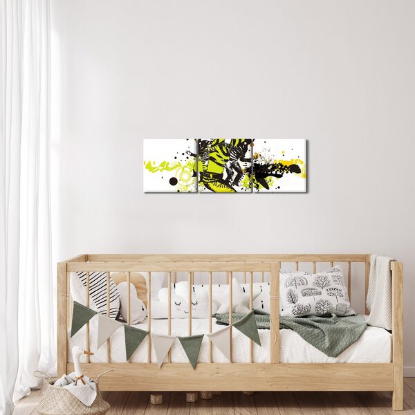 Obraz - Street dance (s hodinami) (90x30 cm)