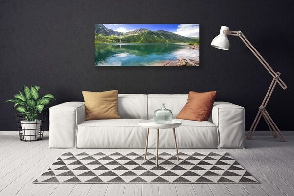 Obraz Canvas Hora jazero príroda 125x50 cm