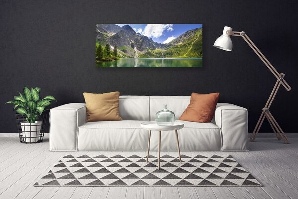 Obraz Canvas Hora jazero príroda 125x50 cm