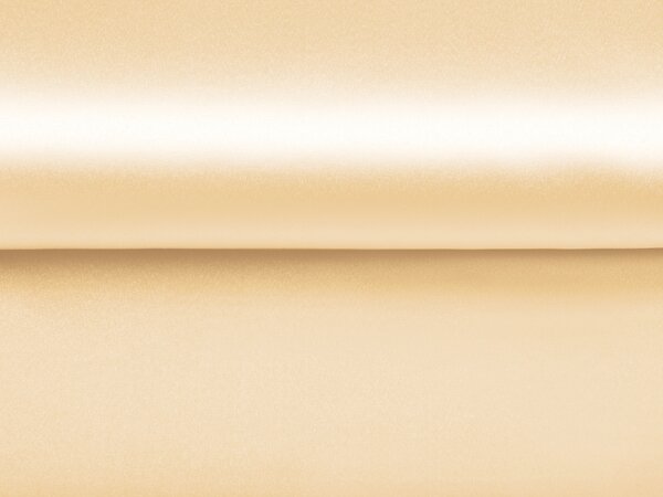 Látka polyesterový satén LUX-L057 Béžová - šírka 150 cm