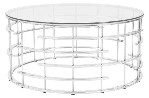 KONFERENČNÝ STOLÍK, zlatá, kov, sklo, 90/90/42 cm Livetastic - Stolíky do obývačky, Online Only