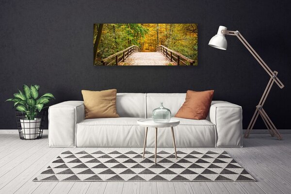 Obraz Canvas Les most architektúra 125x50 cm