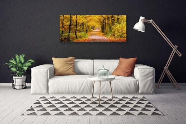 Obraz Canvas Les rastlina cestička príroda 125x50 cm