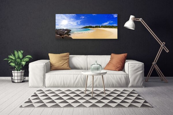 Obraz Canvas Slnko more pláž krajina 125x50 cm