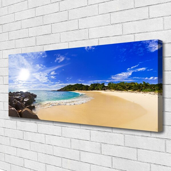 Obraz Canvas Slnko more pláž krajina 125x50 cm
