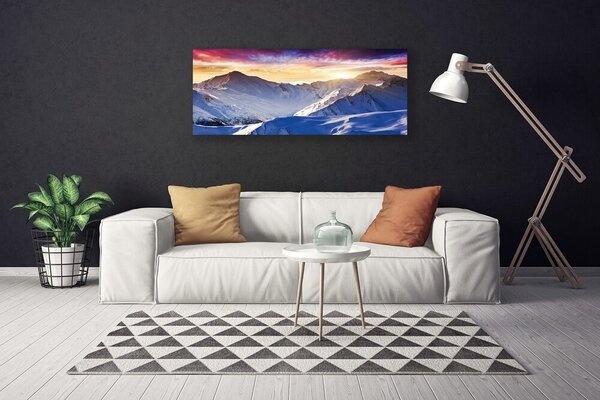 Obraz Canvas Hory sneh príroda 125x50 cm
