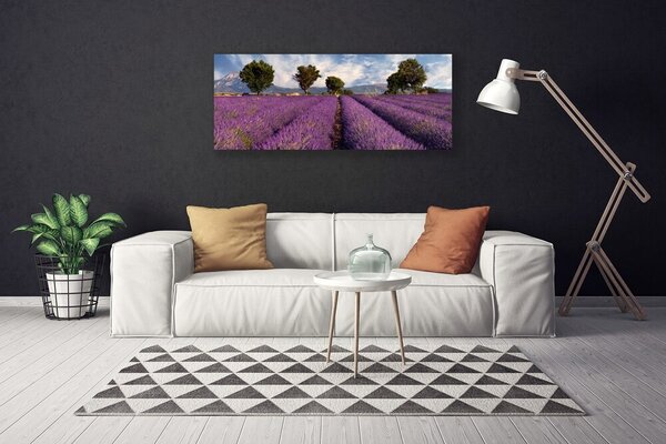 Obraz Canvas Lúka stromy príroda 125x50 cm