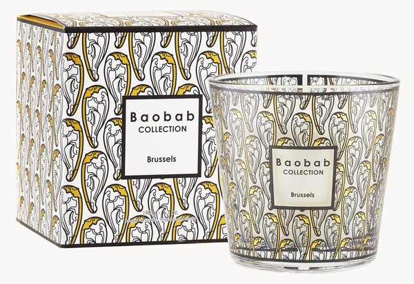 Ručne fúkaná vonná sviečka My First Baobab Brussels (Cedarwood, Sandalwood & Honey)