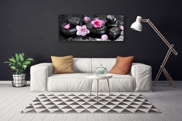 Obraz Canvas Kvet kamene umenie 125x50 cm