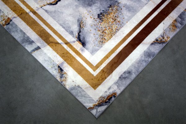 BE Koberec Porte 2001 GREY GOLD – sivý zlatý obdĺžnikový Rozmer: 50x80 cm