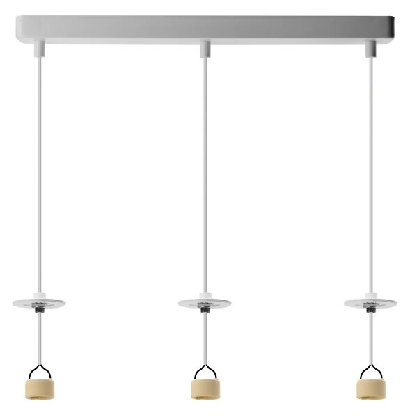 Lucas Base 3L Pendant Gu10 biele