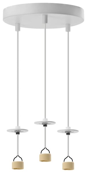 Lucas Base 3R Pendant Gu10 biele