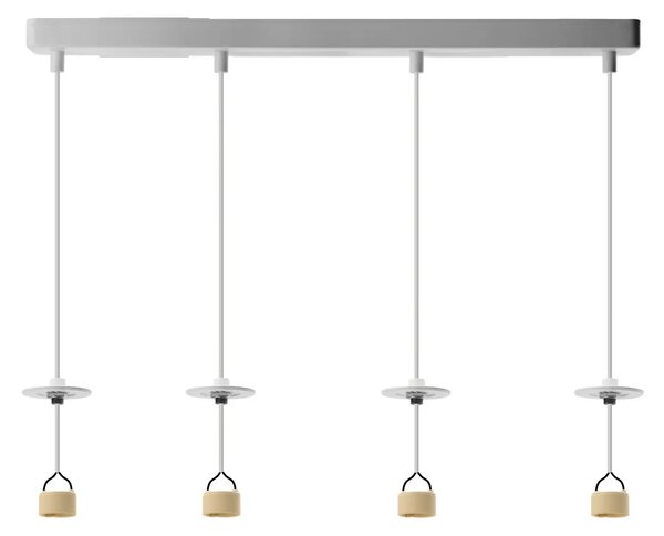 Lucas Base 4L Pendant Gu10 biele